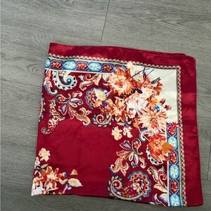 Princess Polly Red Floral Scarf